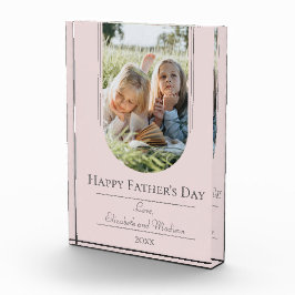 Moderne Arch Lijst Foto Vaderdag | Roze
