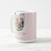 Moderne Arch Lijst Foto Vaderdag | Roze Koffiemok (Voorkant links)