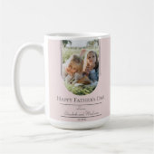 Moderne Arch Lijst Foto Vaderdag | Roze Koffiemok (Links)