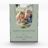 Moderne Arch Lijst Foto Vaderdag | Sage Green (Voorkant)
