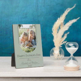 Moderne Arch Lijst Foto Vaderdag | Sage Green Fotoplaat