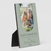 Moderne Arch Lijst Foto Vaderdag | Sage Green Fotoplaat (Zijkant)