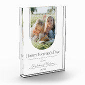 Moderne Arch Lijst Foto Vaderdag | wit (Links)