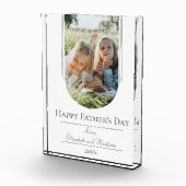 Moderne Arch Lijst Foto Vaderdag | wit (Rechts)