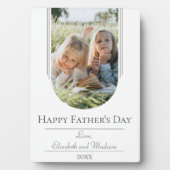 Moderne Arch Lijst Foto Vaderdag | wit Fotoplaat (voorkant)