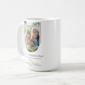 Moderne Arch Lijst Foto Vaderdag | wit Koffiemok (Voorkant links)