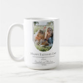 Moderne Arch Lijst Foto Vaderdag | wit Koffiemok (Links)