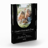 Moderne Arch Lijst Foto Vaderdag | Zwart (Links)