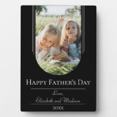 Moderne Arch Lijst Foto Vaderdag | Zwart Fotoplaat (voorkant)