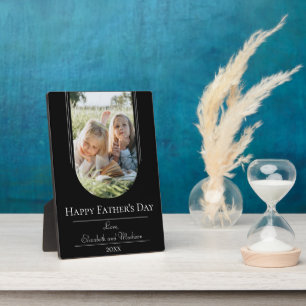 Moderne Arch Lijst Foto Vaderdag   Zwart Fotoplaat