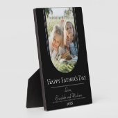 Moderne Arch Lijst Foto Vaderdag | Zwart Fotoplaat (Zijkant)
