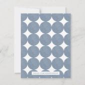 Moderne Arch Lijst Stationery Note Kaart - blauw (Achterkant)