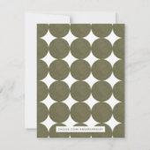 Moderne Arch Lijst Stationery Note Kaart - Groen (Achterkant)