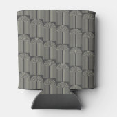 Moderne Arch Line Art Black Grey Custom Wedding Blikjeskoeler (Achterkant)