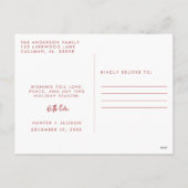 Moderne Arch Merry + Gehuwd Briefkaart (Achterkant)