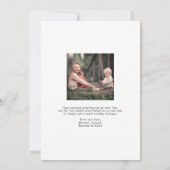 Moderne Arch Merry Kerstfeestdag Foto Feestdagenkaart (Achterkant)