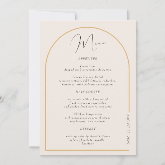 Moderne Arch met echte Folie Kaart (Voorkant)