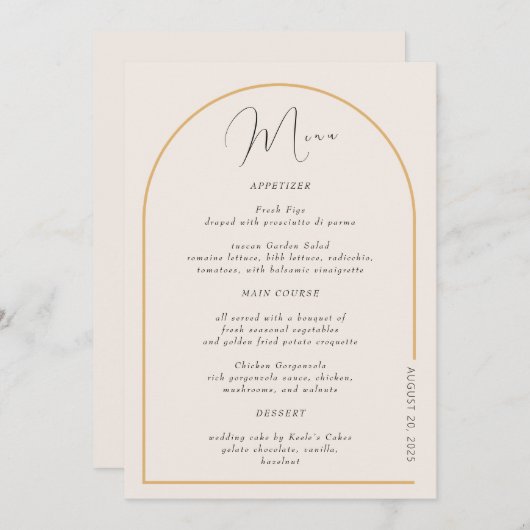 Moderne Arch met echte Folie Kaart (Voorkant / Achterkant)