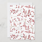 Moderne Arch Natural Red Berry Merry kerst Holi Feestdagenkaart (Achterkant)