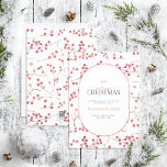 Moderne Arch Natural Red Berry Merry kerst Holi Feestdagenkaart<br><div class="desc">Hoe kan je vakantievrolijken beter verspreiden dan met onze moderne Arch Natural Red Berry Merry kerstfeestdag Kaart? Deze mooie kaart bevat een modern botanisch winterpatroon van feestelijke winterbessen in de waterverf, achter de pil gevormd inset met je vakantiegroeten. Het woord "Merry"wordt elegant geschreven in een manuscriptdoopvont, makend dit de perfecte...</div>