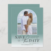 Moderne Arch Ombre-begroting sparen de Datum (Voorkant / Achterkant)