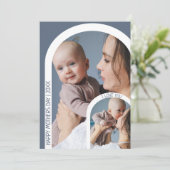 Moderne Arch Photo collage | Moederdag Holiday Ca Feestdagenkaart (Staand voorkant)