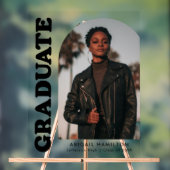 Moderne Arch Photo Graduation Party Acryl Bord (Neutraal)