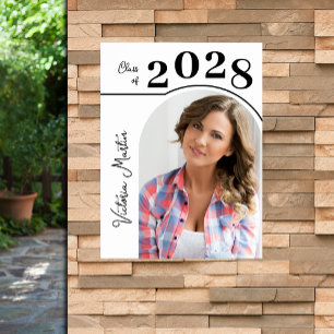 Moderne Arch Photo Graduation Party Poster