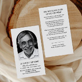 Moderne Arch Photo Memorial Prayer Kaarten Visitekaartje