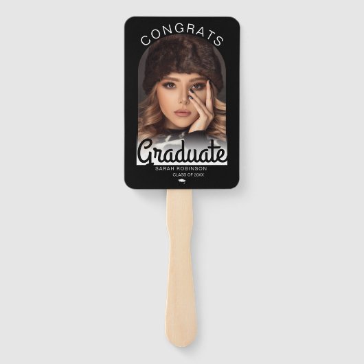 Moderne Arch Photo Minimal Afstuderen Handwaaier (Achterkant)