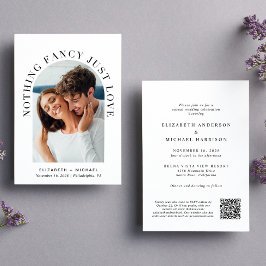 Moderne Arch Photo QR Code Niets Fancy gewoon lief Kaart