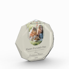 Moderne Arch Photo Vaderdag | Beige Fotoblokken