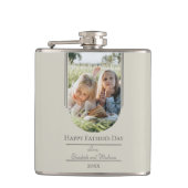 Moderne Arch Photo Vaderdag | Beige Heupfles (Voorkant)