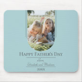 Moderne Arch Photo Vaderdag | BLAUWGROEN Muismat (Voorkant)