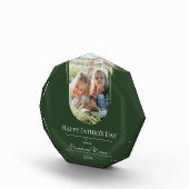 Moderne Arch Photo Vaderdag | Emerald Green Fotoblokken (Rechts)