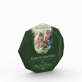 Moderne Arch Photo Vaderdag | Emerald Green Fotoblokken