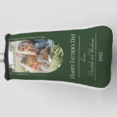 Moderne Arch Photo Vaderdag | Emerald Green Golfheadcover (Voorkant)