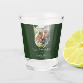 Moderne Arch Photo Vaderdag | Emerald Green Shot Glas (Voorkant)