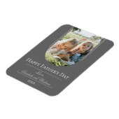 Moderne Arch Photo Vaderdag | Grijs Magneet (Linkerzijde)