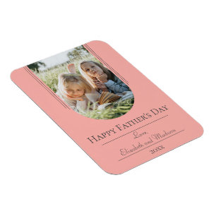 Moderne Arch Photo Vaderdag   Koraal Magneet