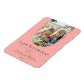 Moderne Arch Photo Vaderdag | Koraal Magneet (Linkerzijde)