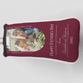 Moderne Arch Photo Vaderdag | Rood Golfheadcover (Voorkant)