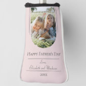 Moderne Arch Photo Vaderdag | Roze Golfheadcover (Draai 90)