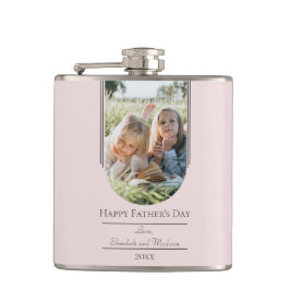 Moderne Arch Photo Vaderdag | Roze Heupfles