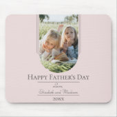 Moderne Arch Photo Vaderdag | Roze Muismat (Voorkant)