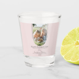 Moderne Arch Photo Vaderdag | Roze Shot Glas