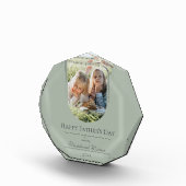 Moderne Arch Photo Vaderdag | Sage Green Fotoblokken (Rechts)