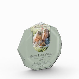 Moderne Arch Photo Vaderdag | Sage Green Fotoblokken