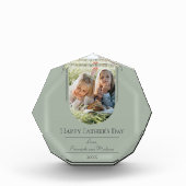 Moderne Arch Photo Vaderdag | Sage Green Fotoblokken (Voorkant)