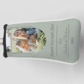 Moderne Arch Photo Vaderdag | Sage Green Golfheadcover (Voorkant)